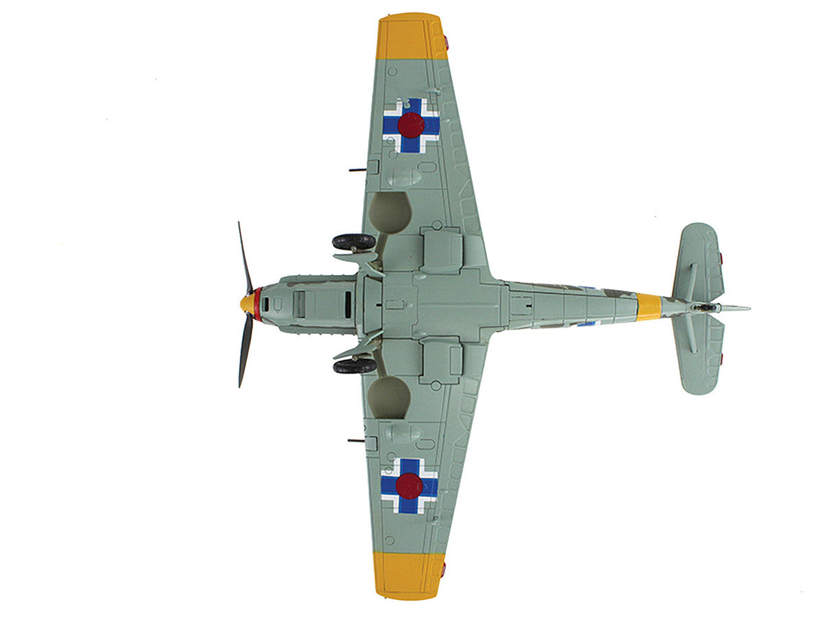Messerschmitt Bf 109E-3 Fighter Aircraft "White 2 Jan Reznak 13.(slow)/JG 52 Kraznodar USSR" (1943) German Luftwaffe "Air Power Series" 1/48 Diecast Model by Hobby Master-4