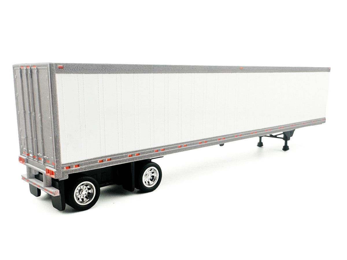 53' Spread Axle Dry Van Trailer White 1/87 (HO) Plastic Model Car by HO Logistics-2