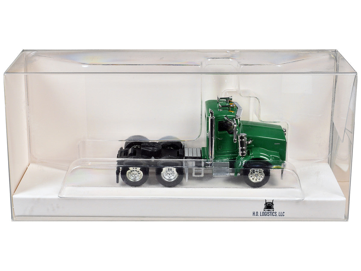 Kenworth T800 Day Cab Green 1/87 (HO) Scale Plastic Model Car by HO Logistics-0