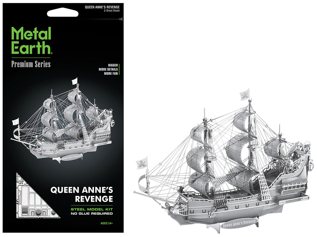 Model Kit Queen Anne's Revenge Ship (Challenging Difficulty) Steel Model by Metal Earth-4
