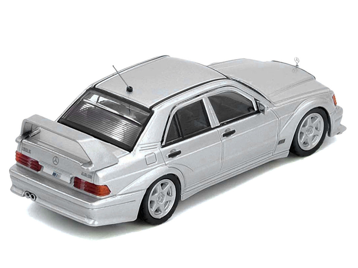 Mercedes-Benz 190E 2.5-16 Evolution II Silver Metallic 1/64 Diecast Model Car by Inno Models-2