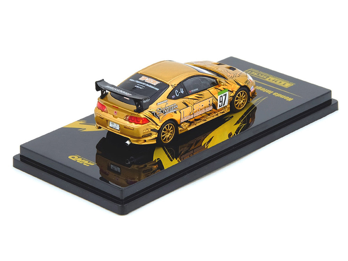Honda Integra Type R (DC5) RHD (Right Hand Drive) #97 "Top Secret Thailand" Gold Metallic with Graphics "Honda Fest Thailand 2025"1/64 Diecast Model Car by Inno Models-3