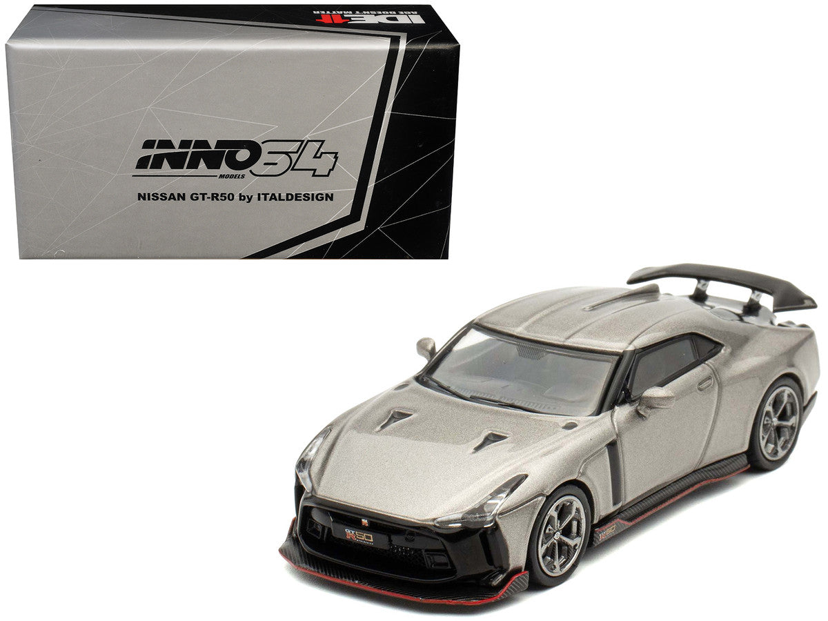 Nissan GT-R50 By ItalDesign Gray Metallic "Indonesia Diecast Expo 2024 Exclusive Edition" 1/64 Diecast Model Car by Inno Models-4