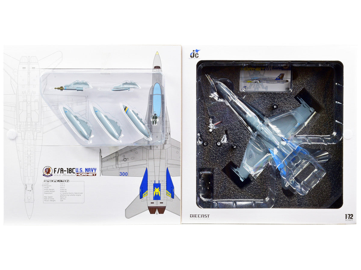 F/A-18C U.S. Navy Hornet Fighter Aircraft "VFA-82 Marauders" Limited Edition to 600 pieces Worldwide 1/72 Diecast Model by JC Wings-4