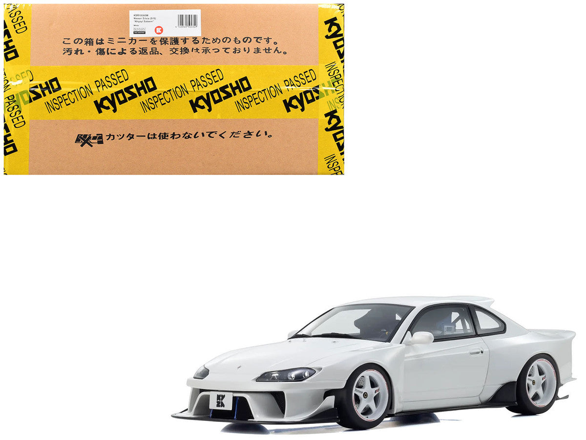 Nissan Silvia (S15) "Khyzyl Saleem" White 1/18 Model Car by Kyosho-4