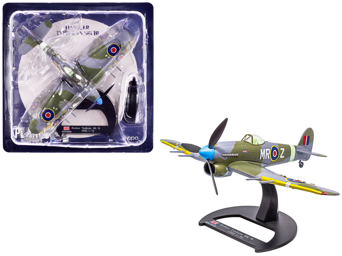 Hawker Typhoon Mk IB Fighter-Bomber Aircraft "No. 245 (Northern Rhodesian) Squadron" Royal Air Force (1942) "Planes of World War II" Series 1/72 Diecast Model Airplane by Luppa-2