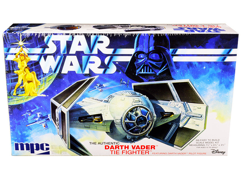 Skill 2 Model Kit Darth Vader's Tie Fighter "Star Wars: Episode IV – A New Hope" (1977) Movie by MPC-0