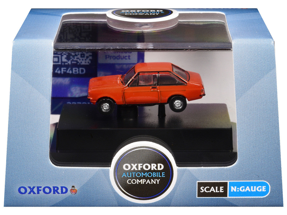 Ford Escort Mk2 RHD (Right Hand Drive) Carnival Red 1/148 (N) Scale Diecast Model Car by Oxford Diecast-0