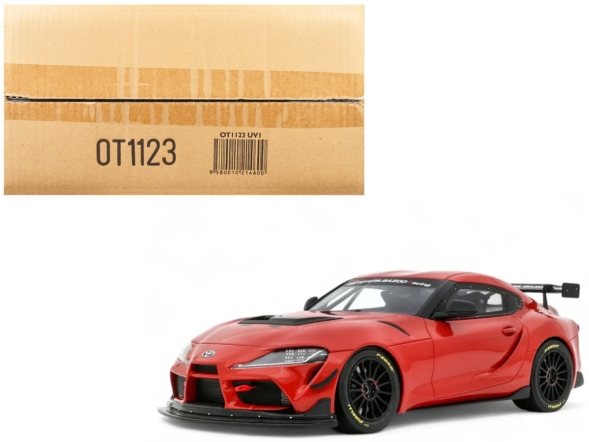 2023 Toyota Supra GT4 100 Edition Plasma Orange Metallic Limited Edition to 999 pieces Worldwide 1/18 Model Car by Otto Mobile-4
