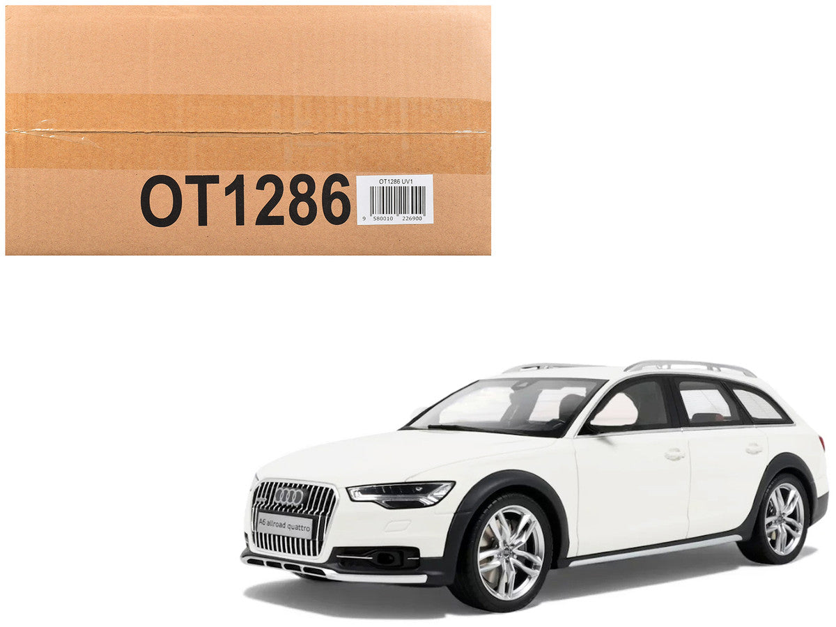 2015 Audi C7 All Road Ibis White 1/18 Model Car by Otto Mobile-4