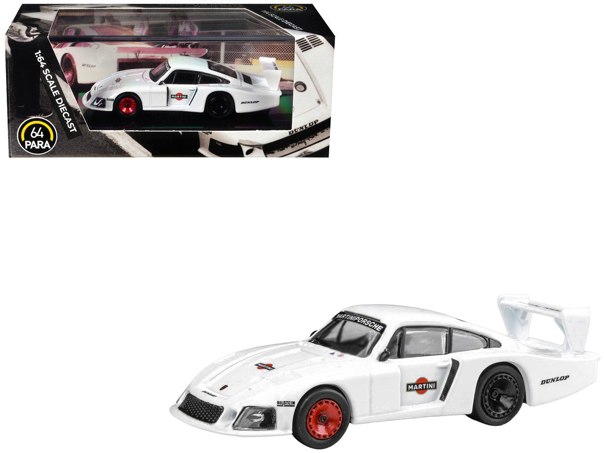 Porsche 935/78 Moby Dick "Martini Racing" White 1/64 Diecast Model Car by Paragon Models-3