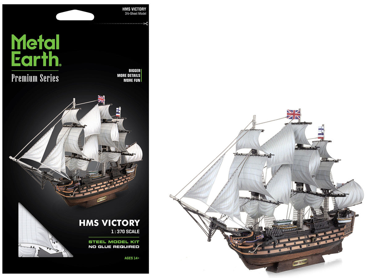 Model Kit HMS Victory British Navy Ship (Challenging Difficulty) Steel Model by Metal Earth-4