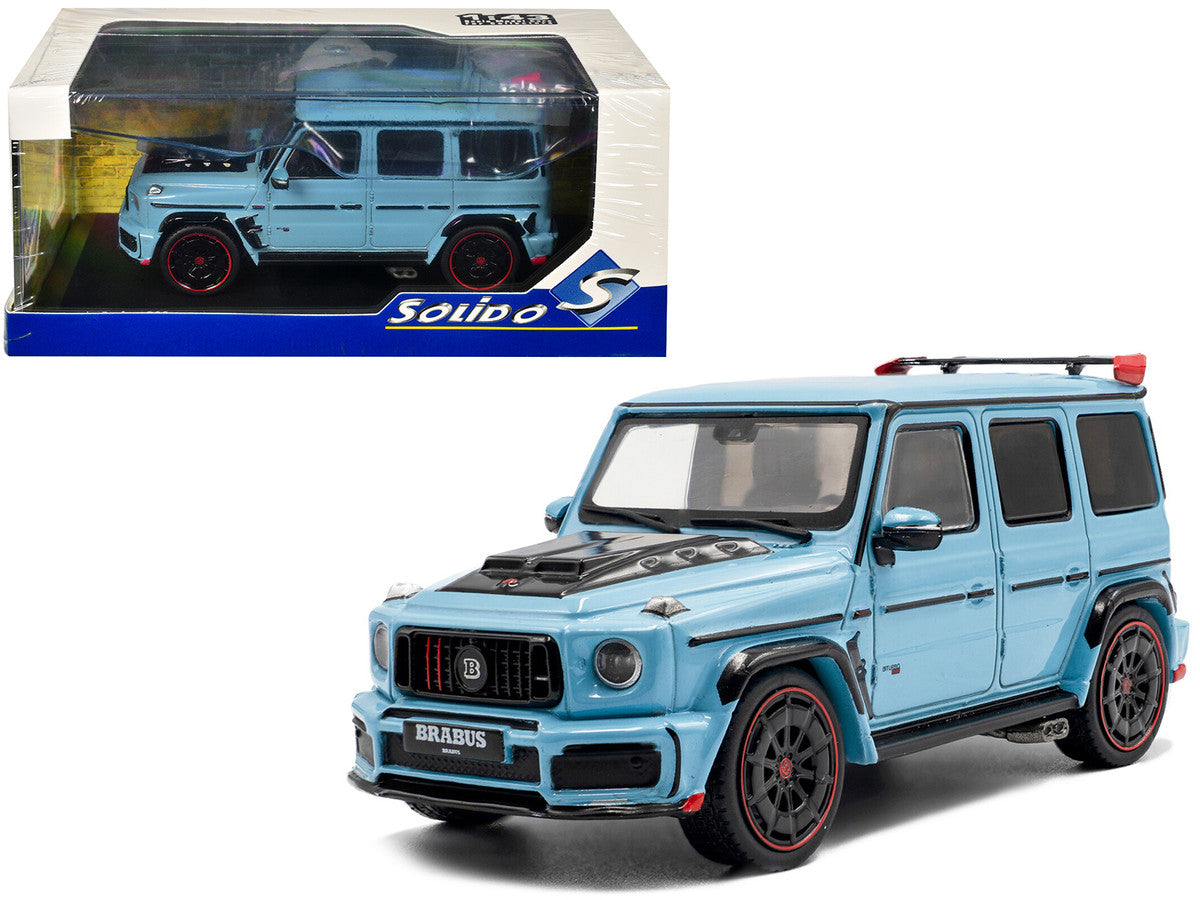 2021 Brabus Rocket 900 China Blue with Black Hood 1/43 Diecast Model Car by Solido-4
