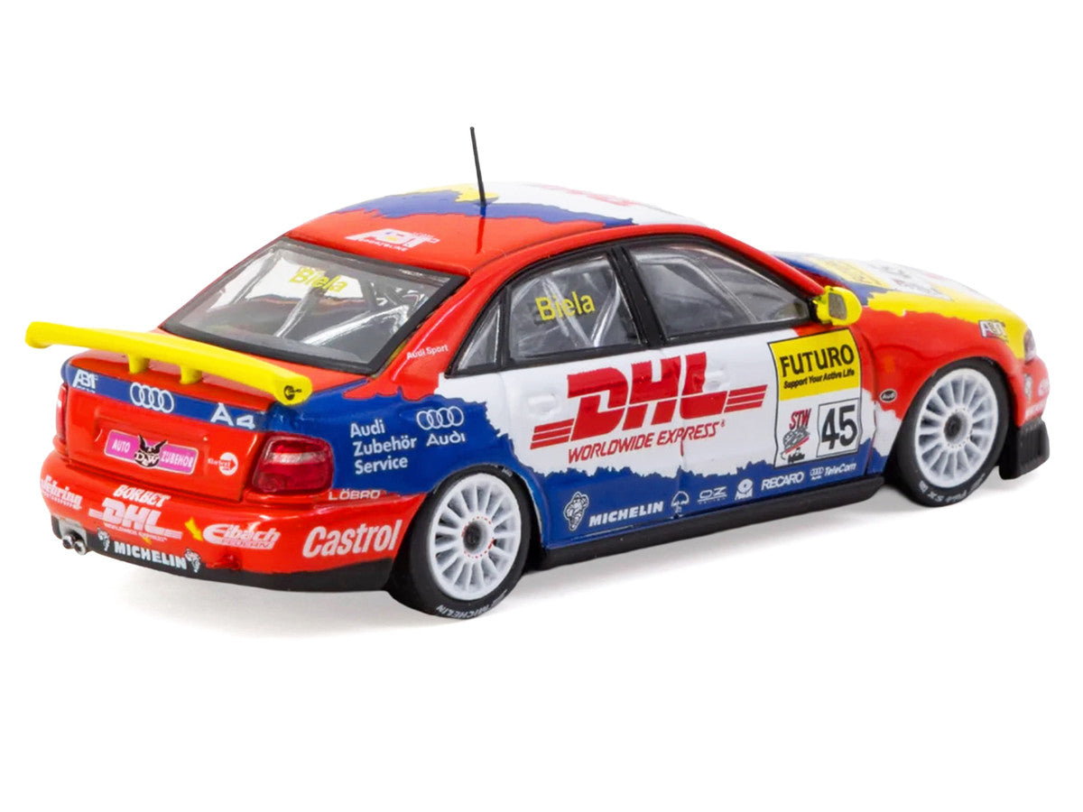 Audi A4 Quattro #45 Frank Biela "Super Tourenwagen Cup" (1998) "Hobby64" Series 1/64 Diecast Model Car by Tarmac Works-2