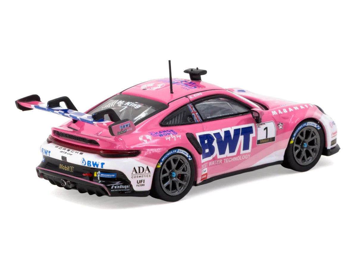 Porsche 911 GT3 Cup (992) #1 Harry King "Porsche Mobil 1 Supercup" (2024) "Hobby64" Series 1/64 Diecast Model Car by Tarmac Works-2