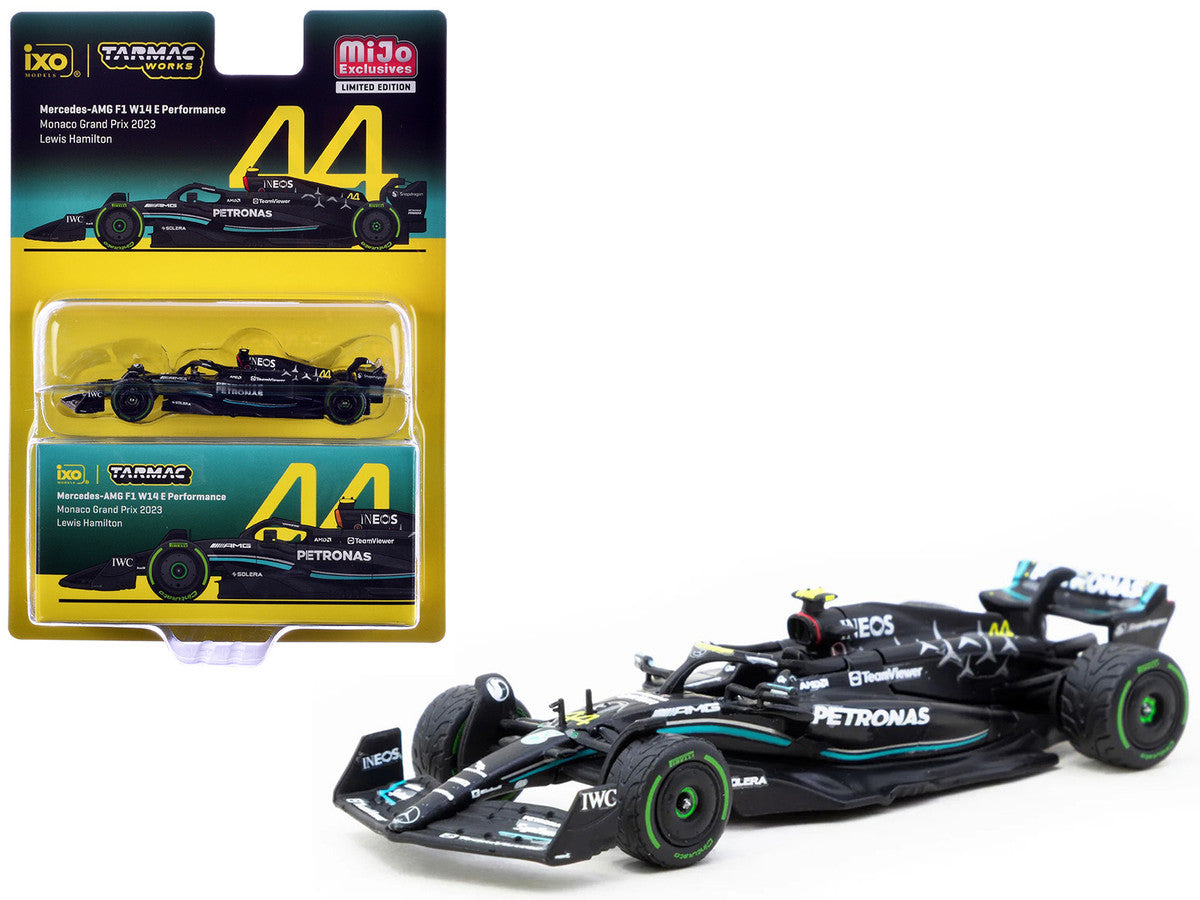Mercedes-AMG F1 W14 E Performance #44 Lewis Hamilton Formula One F1 "Monaco GP" (2023) "Global64" Series 1/64 Diecast Model by Tarmac Works-3
