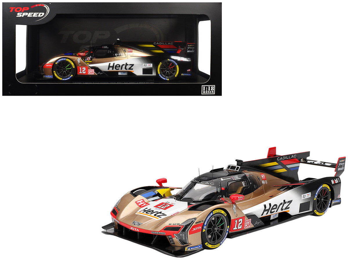 Cadillac V-Series.R #12 Alex Lynn - Norman Nato - Will Stevens "Cadillac Hertz Team Jota" FIA WEC "24 Hours of Le Mans" (2025) 1/18 Model Car by Top Speed-4