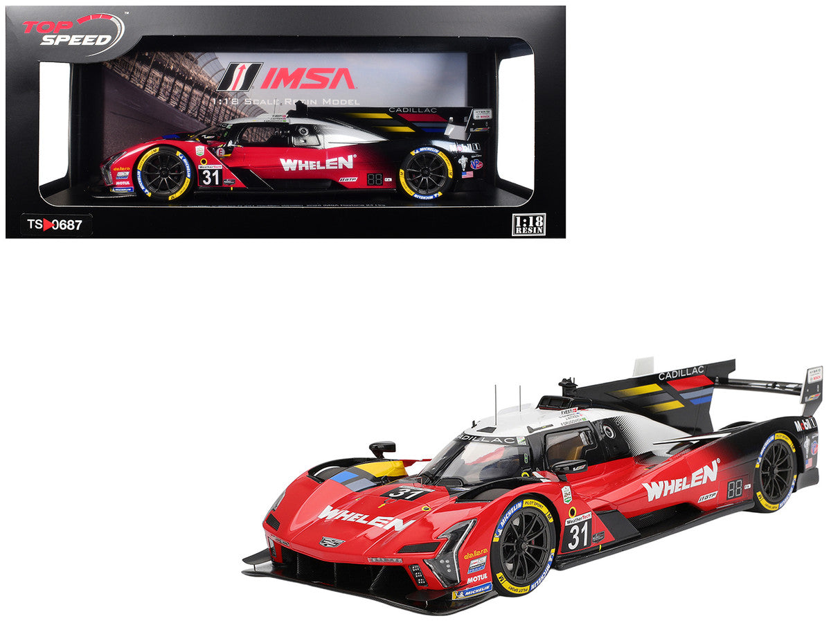 Cadillac V-Series.R #31 Jack Aitken - Felipe Drugovich - Frederik Vesti - Earl Bamber "Cadillac Whelen" IMSA "24 Hours of Daytona" (2025) 1/18 Model Car by Top Speed-4