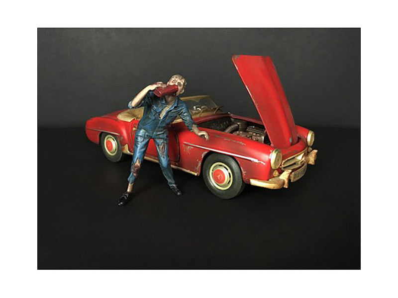Zombie Mechanic Figurine III for 1/24 Scale Models by American Diorama-0