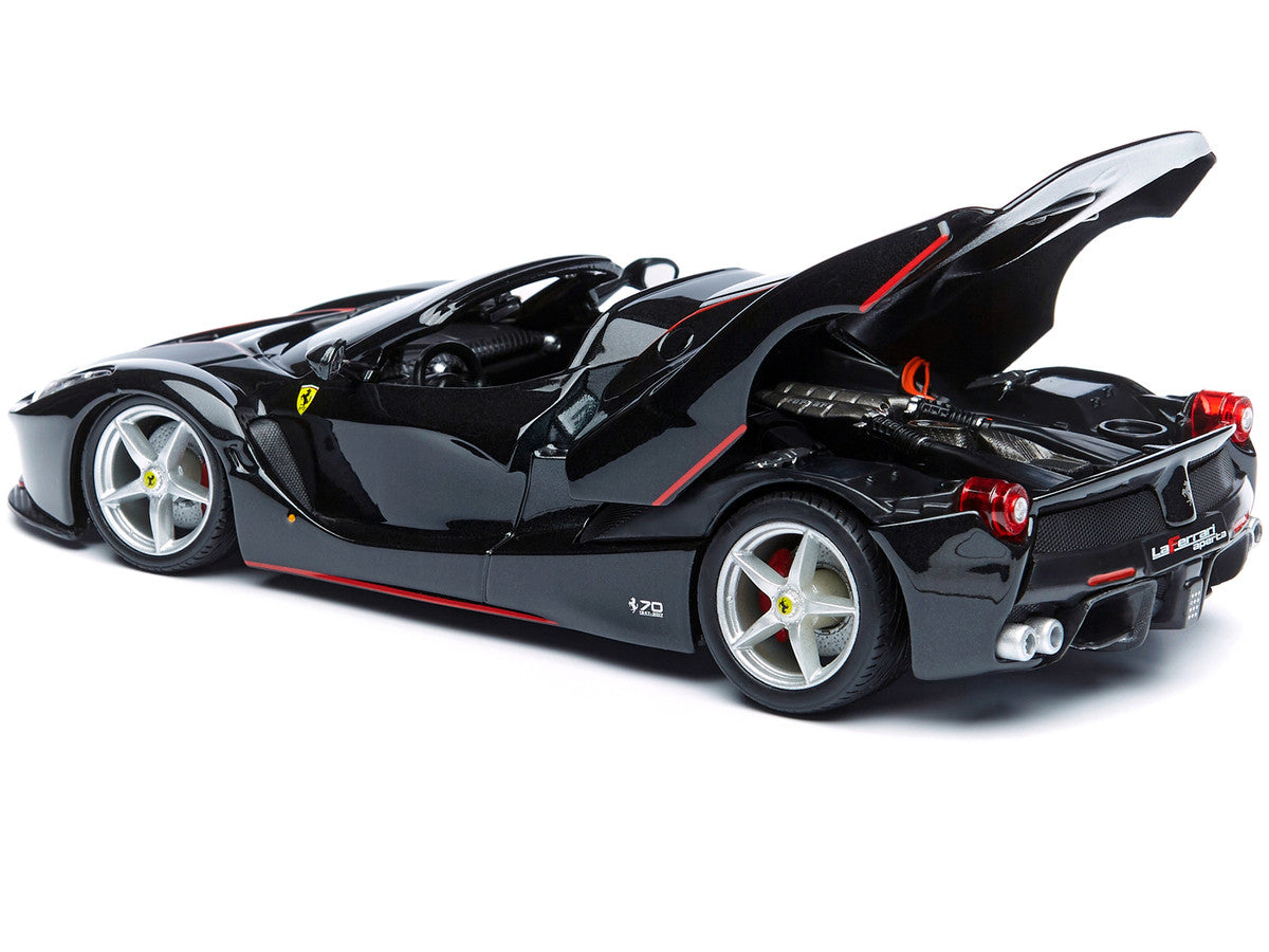 Ferrari LaFerrari F70 Aperta Black 1/24 Diecast Model Car by Bburago-2
