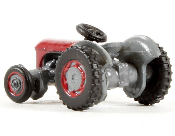 Ferguson Tractor Red and Gray 1/148 (N) Scale Diecast Model Car by Oxford Diecast-2