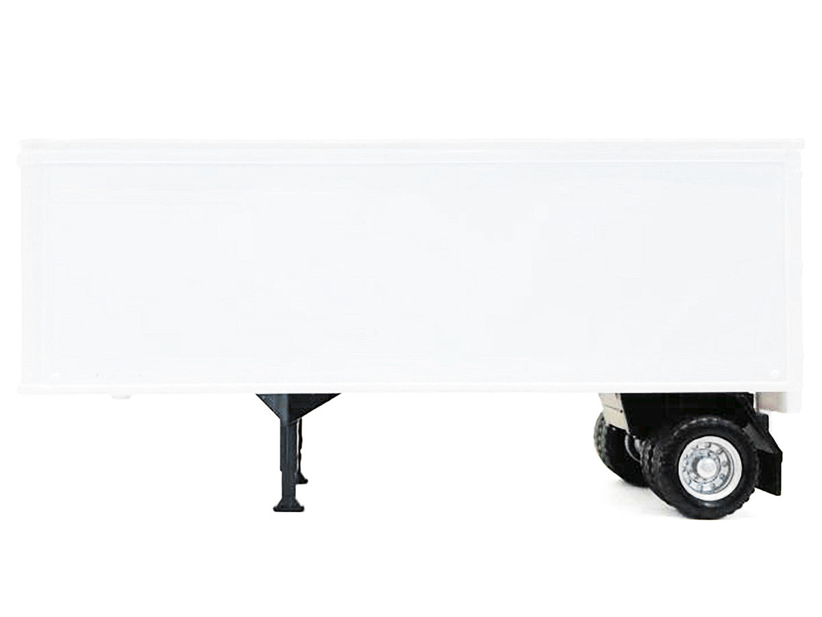 27ft Single-Axle Trailer (No Converter Dolly) White 1/87 (HO) Plastic Model by Promotex-1