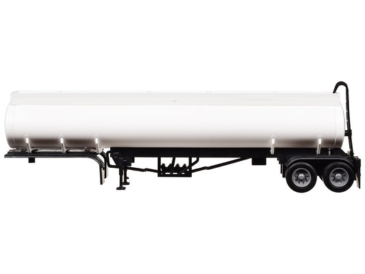 Elliptical Tanker Trailer White 1/87 (HO) Plastic Model by Promotex-0