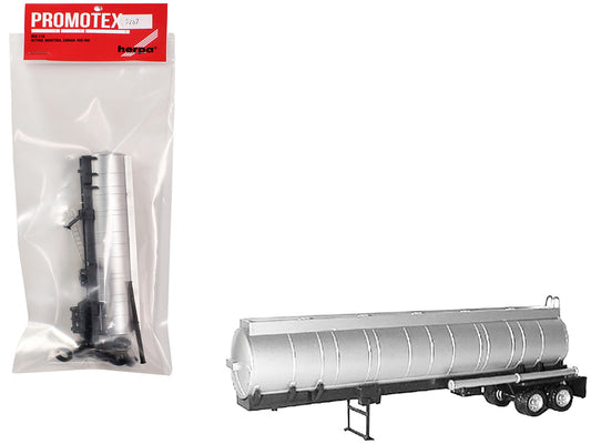 Chemical Tanker Trailer Silver 1/87 (HO) Plastic Model by Promotex-0