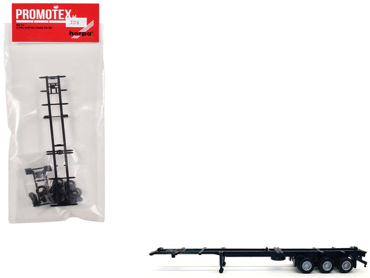 Container Chassis for 3-Axle 48ft Trailer 1/87 (HO) Plastic Model by Promotex-0