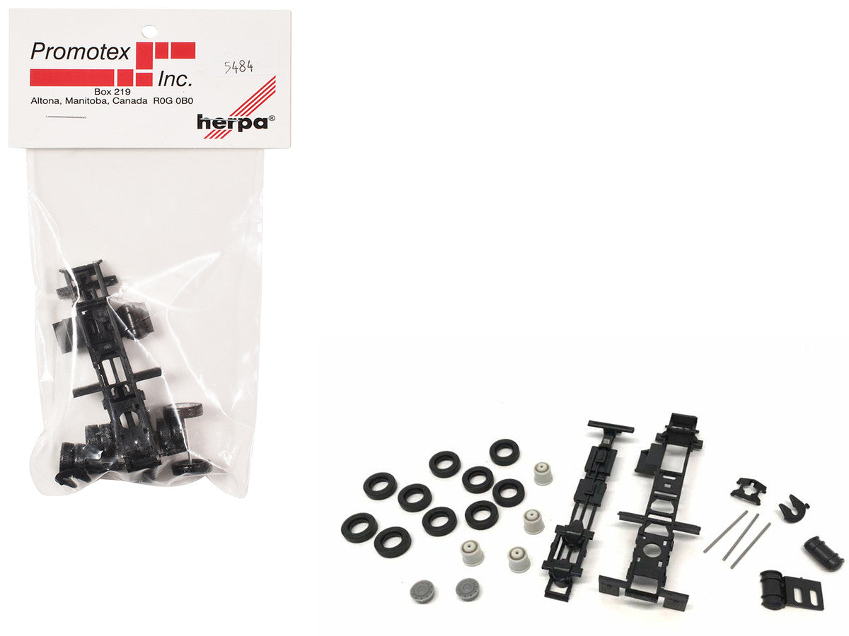 Short Chassis Kit for Kenworth Peterbilt and GMC Cabs 1/87 (HO) Plastic Model by Promotex-0