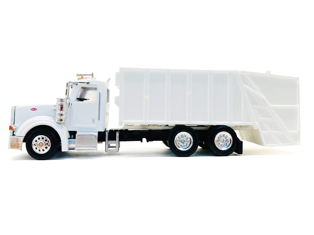 Peterbilt 367 Garbage Truck White 1/87 (HO) Plastic Model Car by Promotex-0