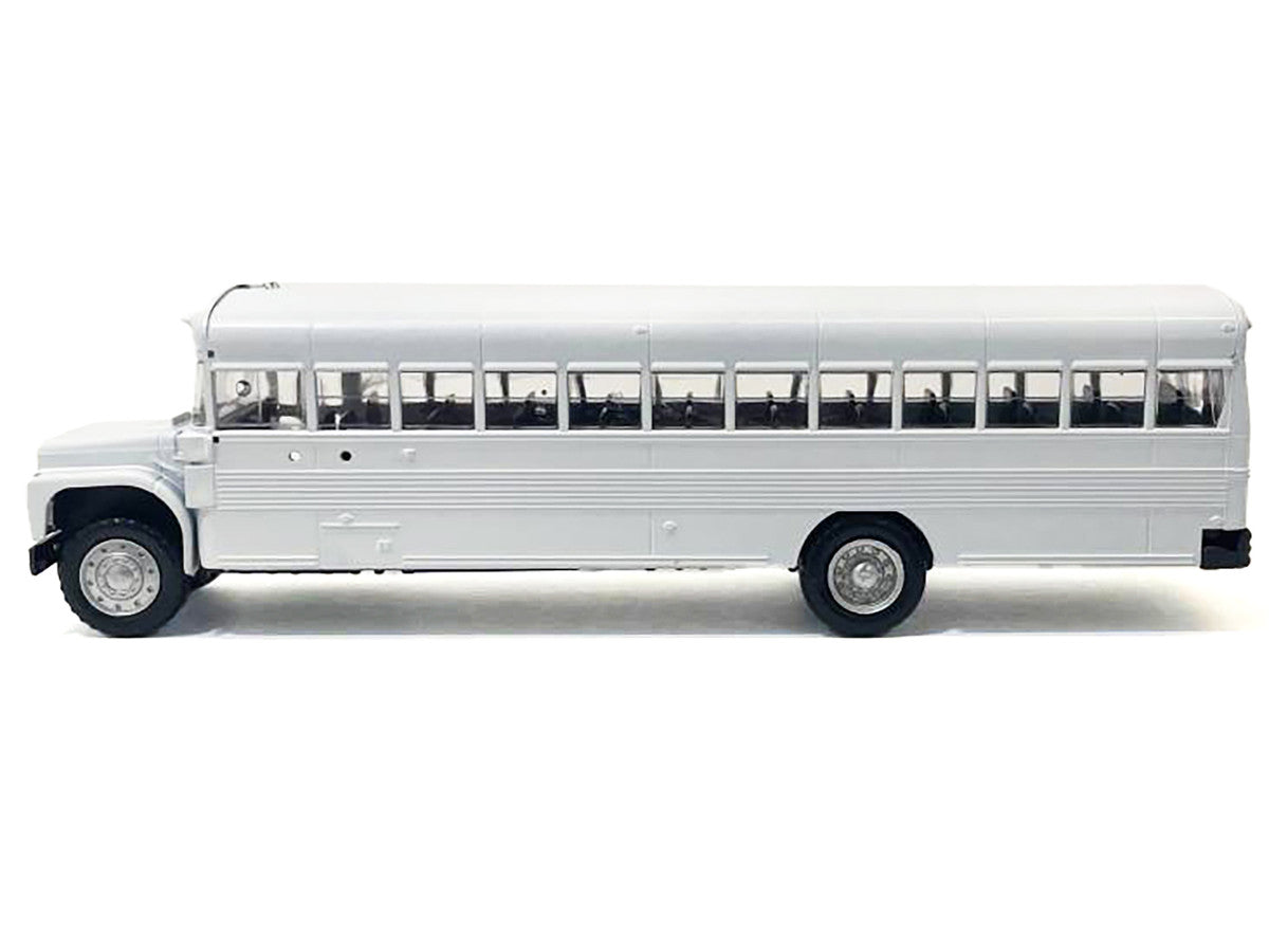 School Bus White 1/87 (HO) Plastic Model by Promotex-1