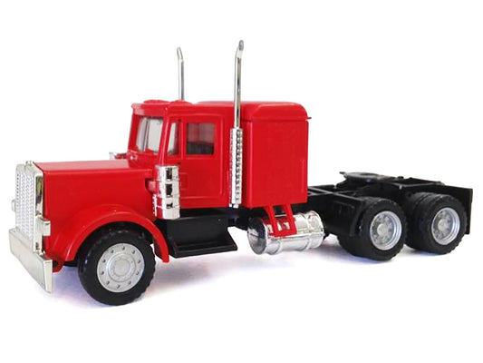 Peterbilt Long Tractor Red 1/87 (HO) Plastic Model Car by Promotex-0