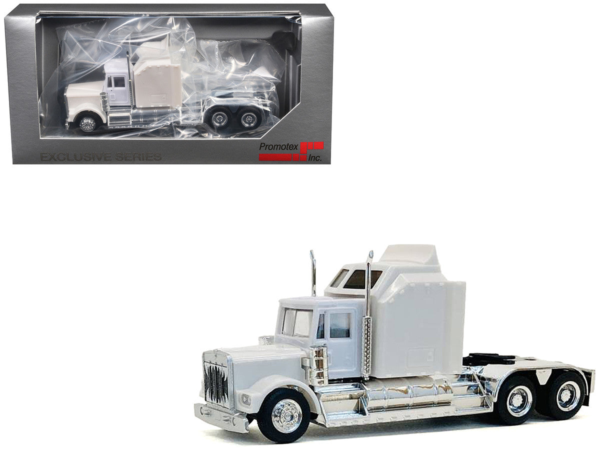 Kenworth W900 with Extra Large Sleeper White 1/87 (HO) Plastic Model Car by Promotex-0