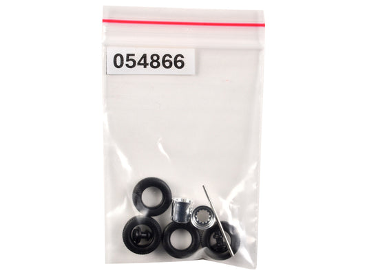 Rear Hypoid Wheelset Chrome 1/87 (HO) Plastic Model by Promotex-0
