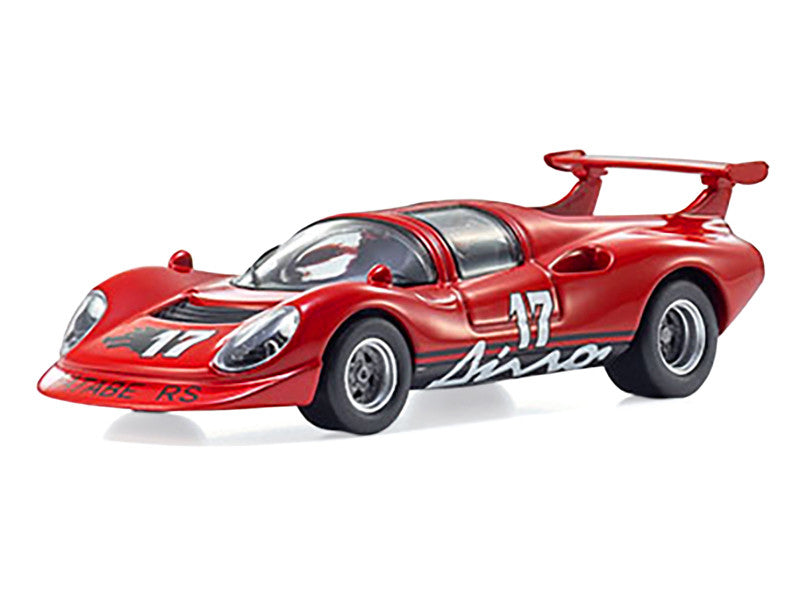 Yatabe RS #17 Red "The Circuit Wolf" Manga 1/64 Diecast Model Car by Kyosho-0