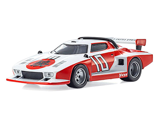 Lancia Stratos #10 White and Red "The Circuit Wolf" Manga 1/64 Diecast Model Car by Kyosho-0