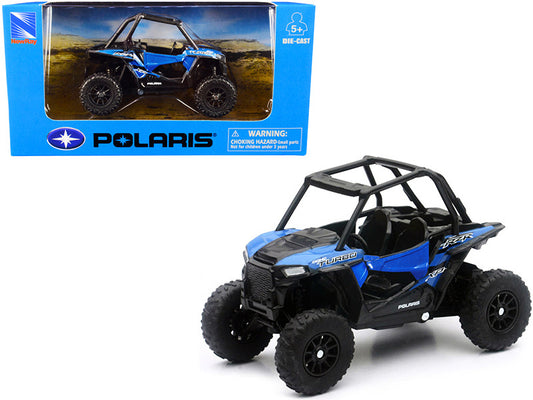 Polaris RZR XP Turbo DOHC Mini ATV Blue and Black Diecast Model by New Ray-0