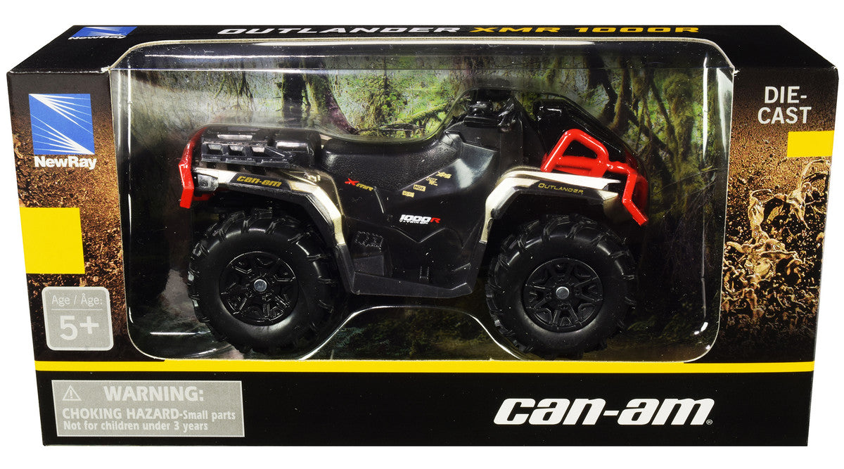 Can-Am Outlander XMR 1000R ATV Black and Gold Diecast Model by New Ray-2