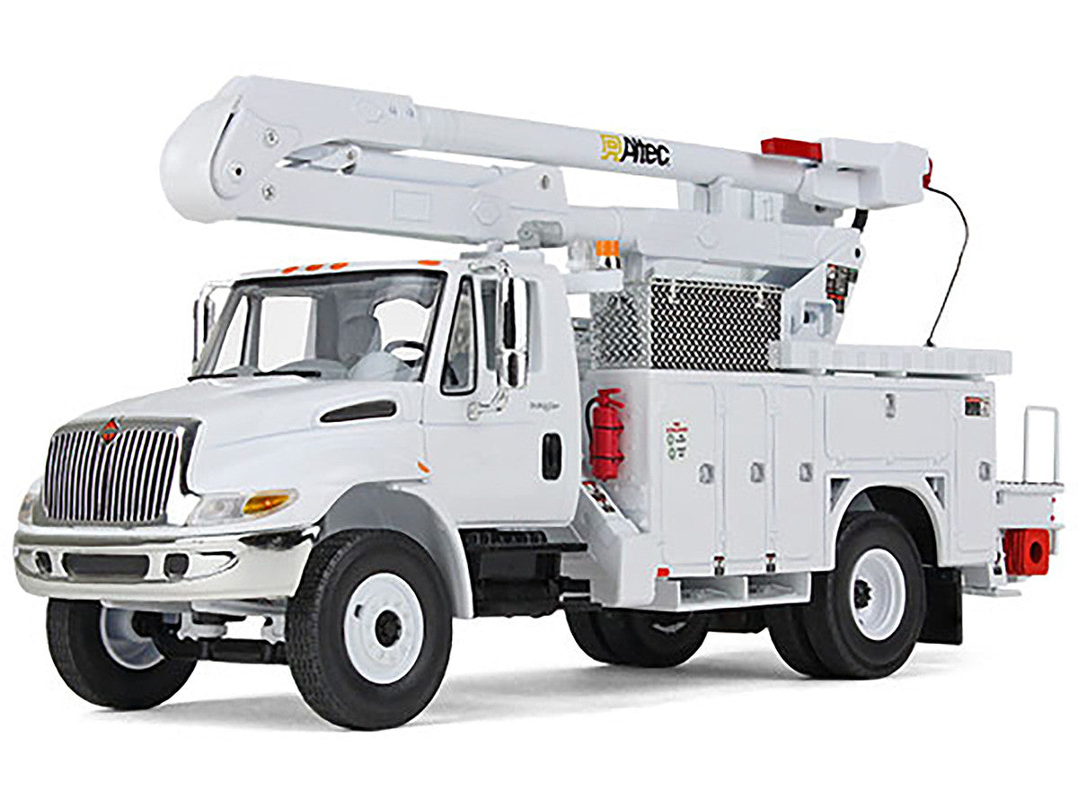 International DuraStar Utility Bucket Truck "Altec" White 1/34 Diecast Model by First Gear-1