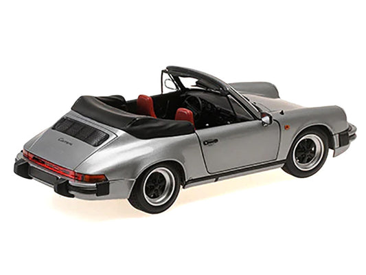 1983 Porsche 911 Carrera Cabriolet 3.2 Gray Metallic 1/18 Diecast Model Car by Minichamps-0