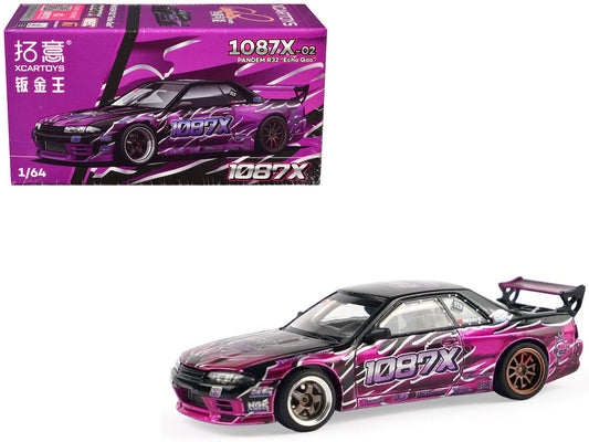 Pandem R32 "Echo Gao - 1087X" Black and Purple 1/64 Diecast Model Car by XCarToys-0