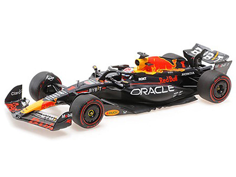 Red Bull Racing RB19 #1 Max Verstappen "Oracle" 2nd Place F1 Formula One Sprint Race "Qatar GP" (2023) with Driver Limited Edition to 480 pieces Worldwide 1/18 Diecast Model Car by Minichamps-0