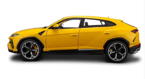Lamborghini Urus Yellow 1/18 Diecast Model Car by Bburago-1