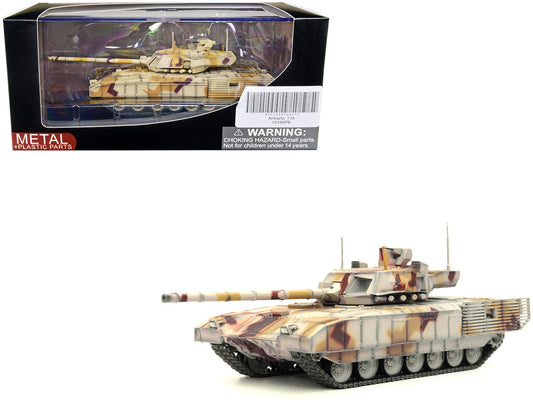 Russian T14 Armata MBT (Main Battle Tank) Multi-Desert Camouflage "Armor Premium" Series 1/72 Diecast Model by Panzerkampf-0