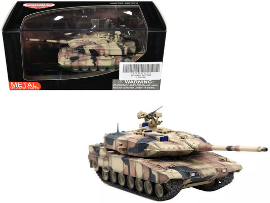 Leopard 2 A7+ Main Battle Tank "Desert Camouflage" German Army "Armor Premium" Series 1/72 Diecast Model by Panzerkampf-0