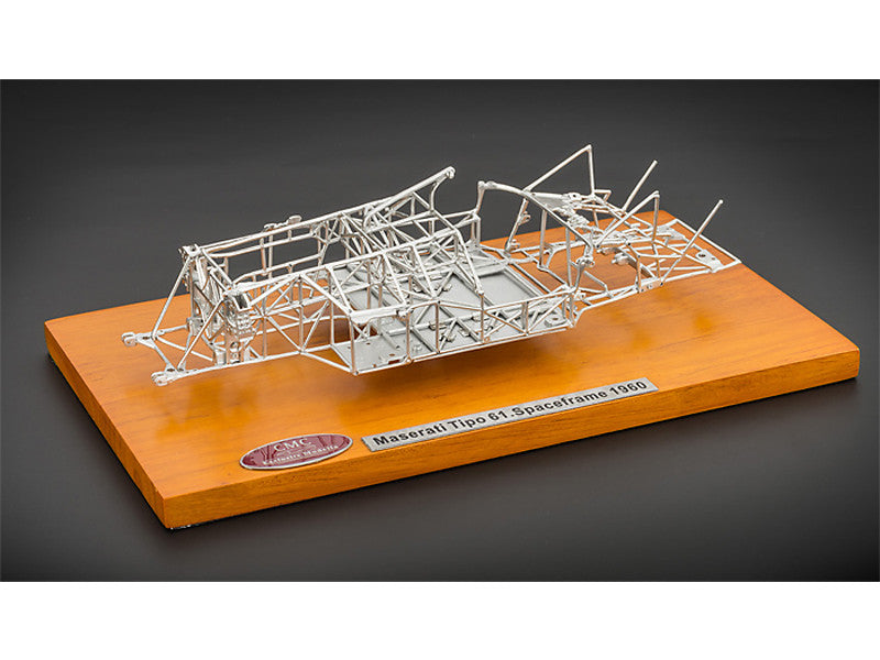 1960 Maserati Tipo 61 Birdcage Spaceframe 1/18 Diecast Model by CMC-0