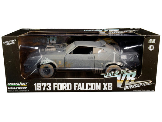 1973 Ford Falcon XB RHD (Right Hand Drive) (Weathered Version) "Last of the V8 Interceptors" (1979) Movie 1/18 Diecast Model Car by Greenlight-0