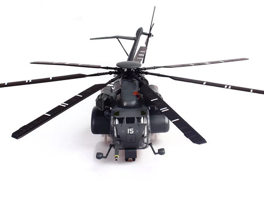 Sikorsky MH-53E Sea Dragon Helicopter "United States Navy Blackhawks Tail Number 15" Dark Gray 1/72 Diecast Model by Panzerkampf-0