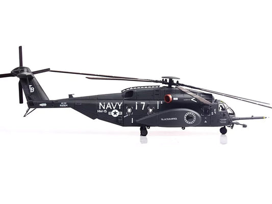 Sikorsky MH-53E Sea Dragon Helicopter "United States Navy Blackhawks Tail Number 17" Dark Gray 1/72 Diecast Model by Panzerkampf-0